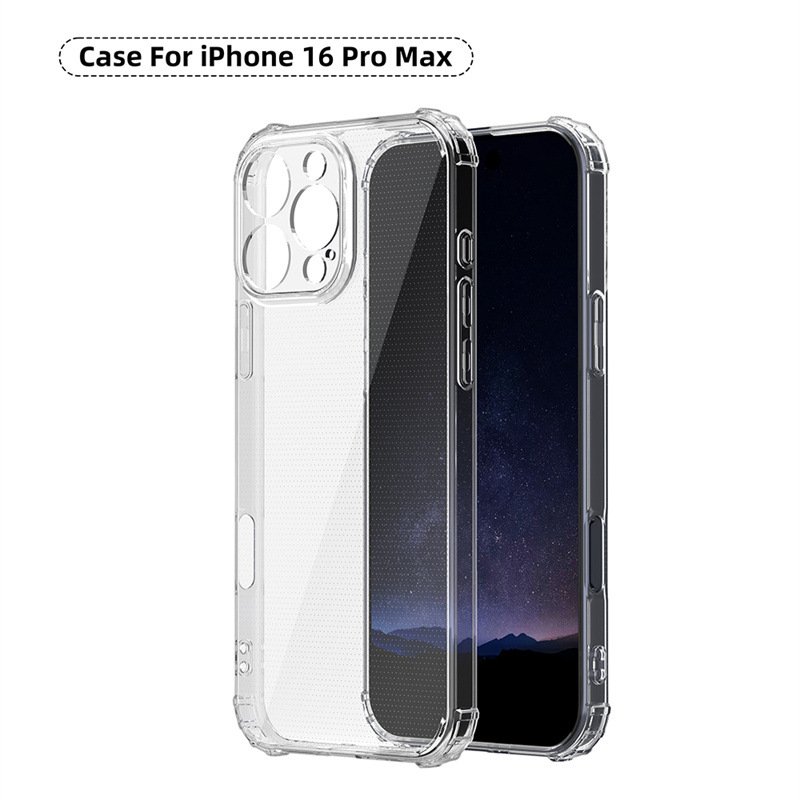 Transparent Anti-drop All-inclusive Fine Hole Mobile Phone Case for iPhone 16