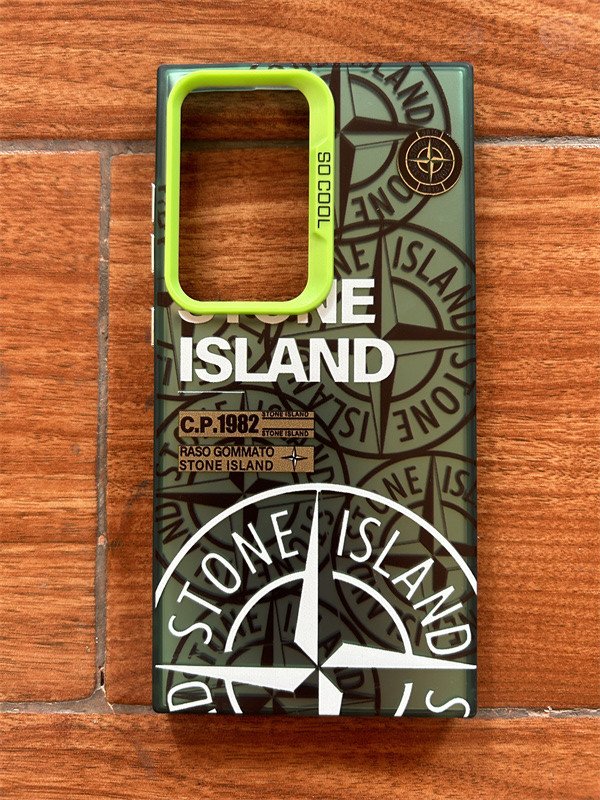 new hot sale high quality tide brand stone island phone case for samsung s24 ultra fashion Anti-fall mobile phone accessories