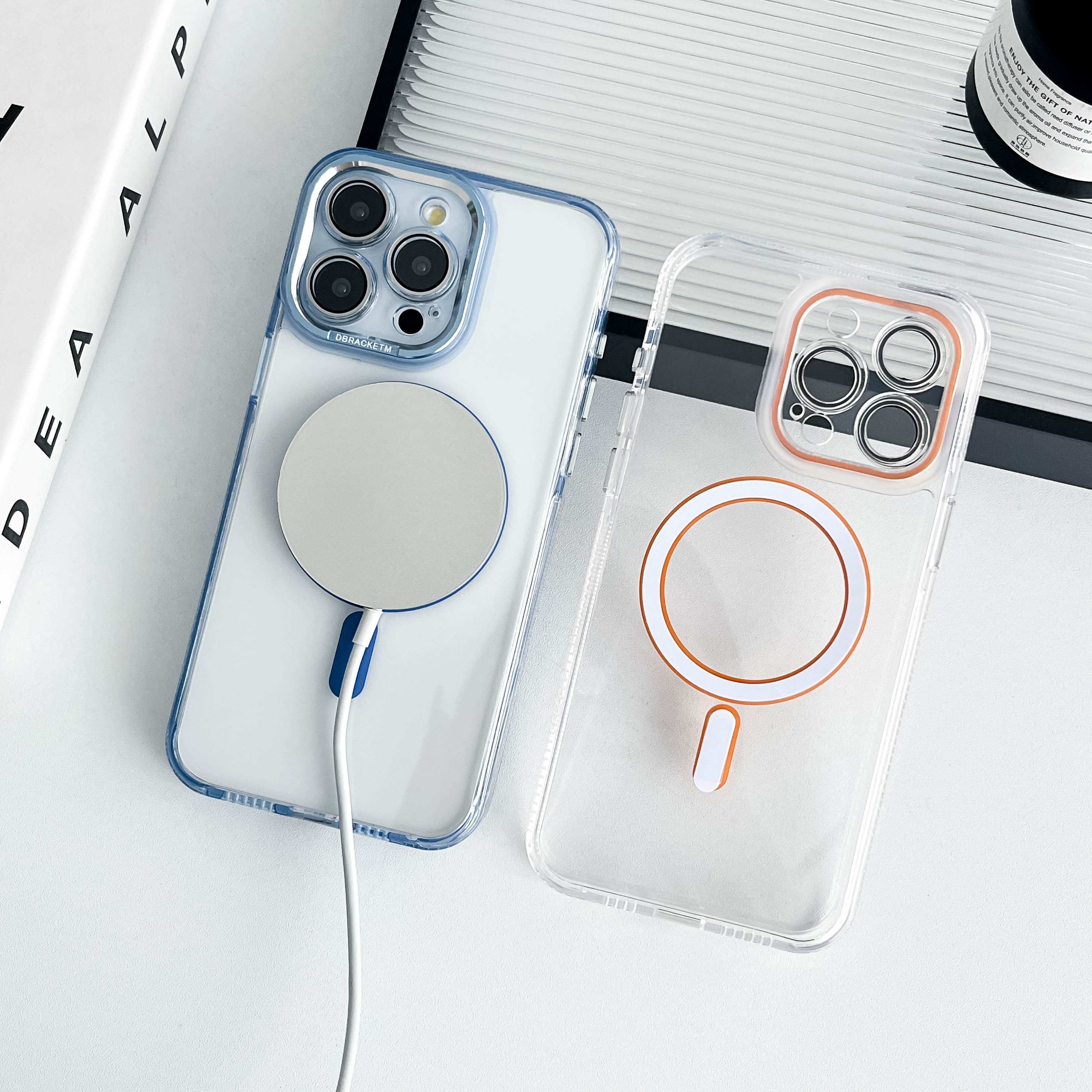 TPU Transparent Magnetic Mobile Phone Case For Iphone 16 15 Pro Max Wireless Charging Phone Cover For Iphone 14 13 12 11 Pro Max