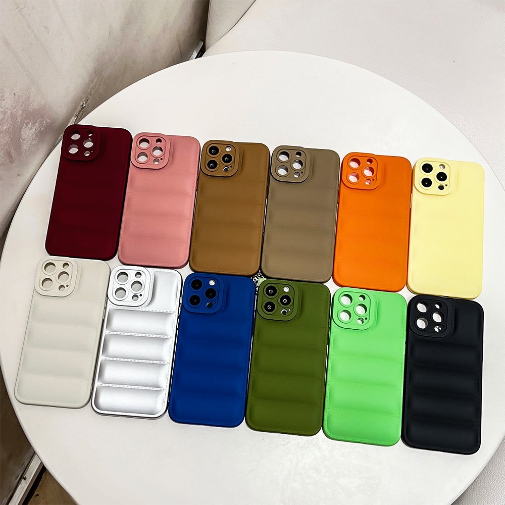ADD LOGO Down Jacket TPU Mobile Phone Case For iPhone 14 pro max