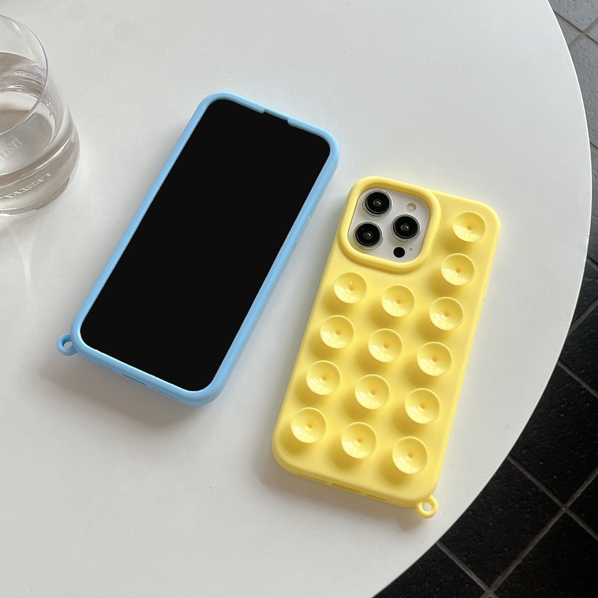 Newest Silicone Suction Mount Mobile Phone Case for iPhone 15 16 Pro Max Auto Mount Phone Cover