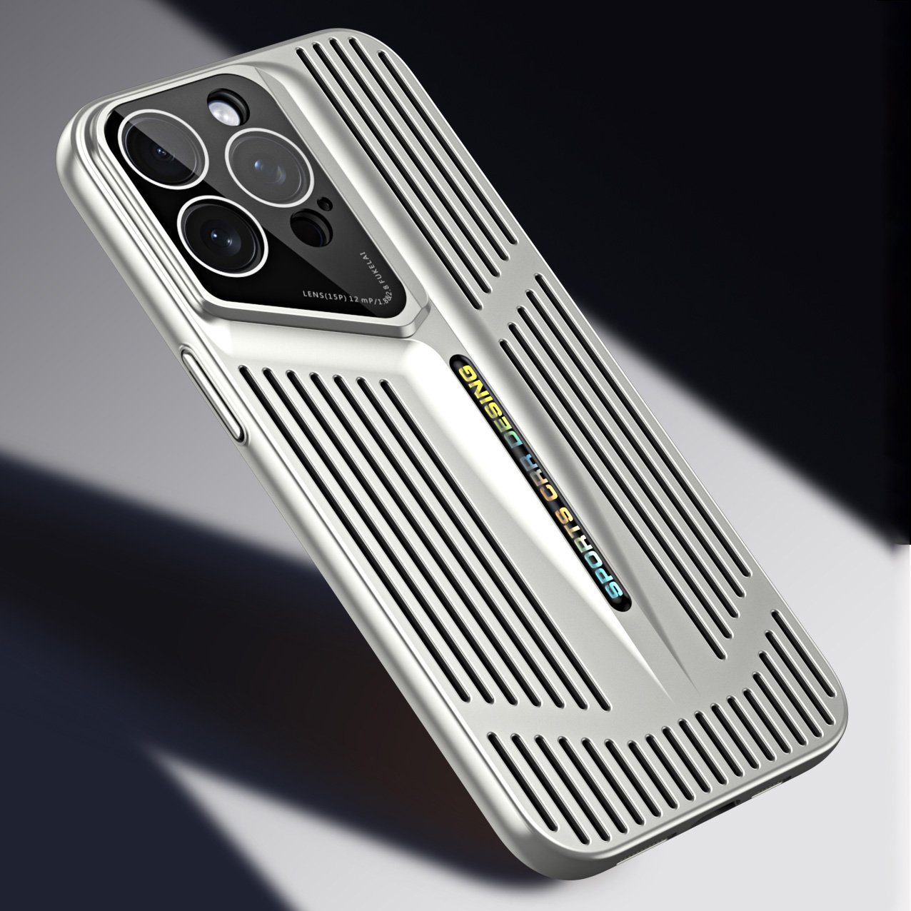 Blade Cooling Heat Dissipation Electroplating Mobile Phone Case With Lens Protection For iPhone 12 13 14 15 Pro Max Cover