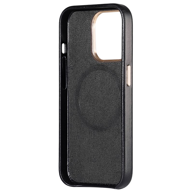 Mobile Phone Cases for iPhone 15 Pro Max Case Cover with Magnetic Original Wrapped Edge Luxury Leather Phone Case