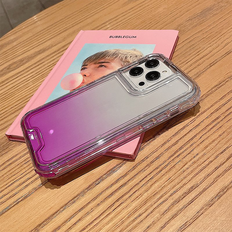 3 Layers Combo Heavy Duty Mobile Phone Cases For Tecno Spark Go 1 Clear Transparent 360 Full Body Shockproof Back Cover