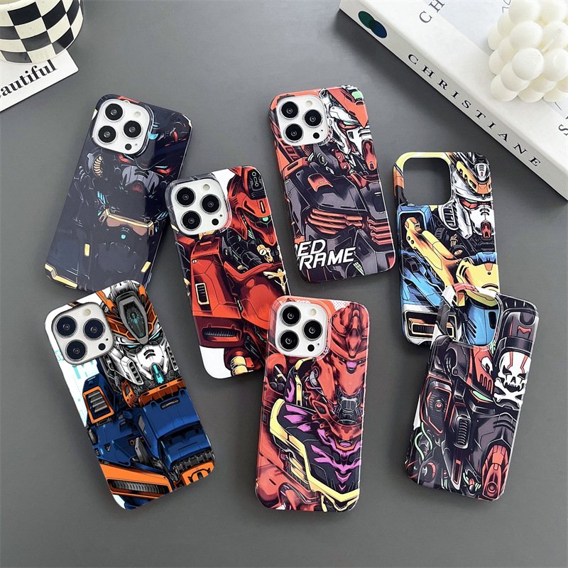 High quality heat transfer technology film PC bright face mobile phone cases for iphone14 13 12 11