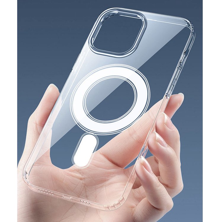 Shockproof Clear Acrylic Mag Mobile Phone Cases box package Transparent Safe Magnetic Phone Case For Iphone 16 15 pro max 14 13