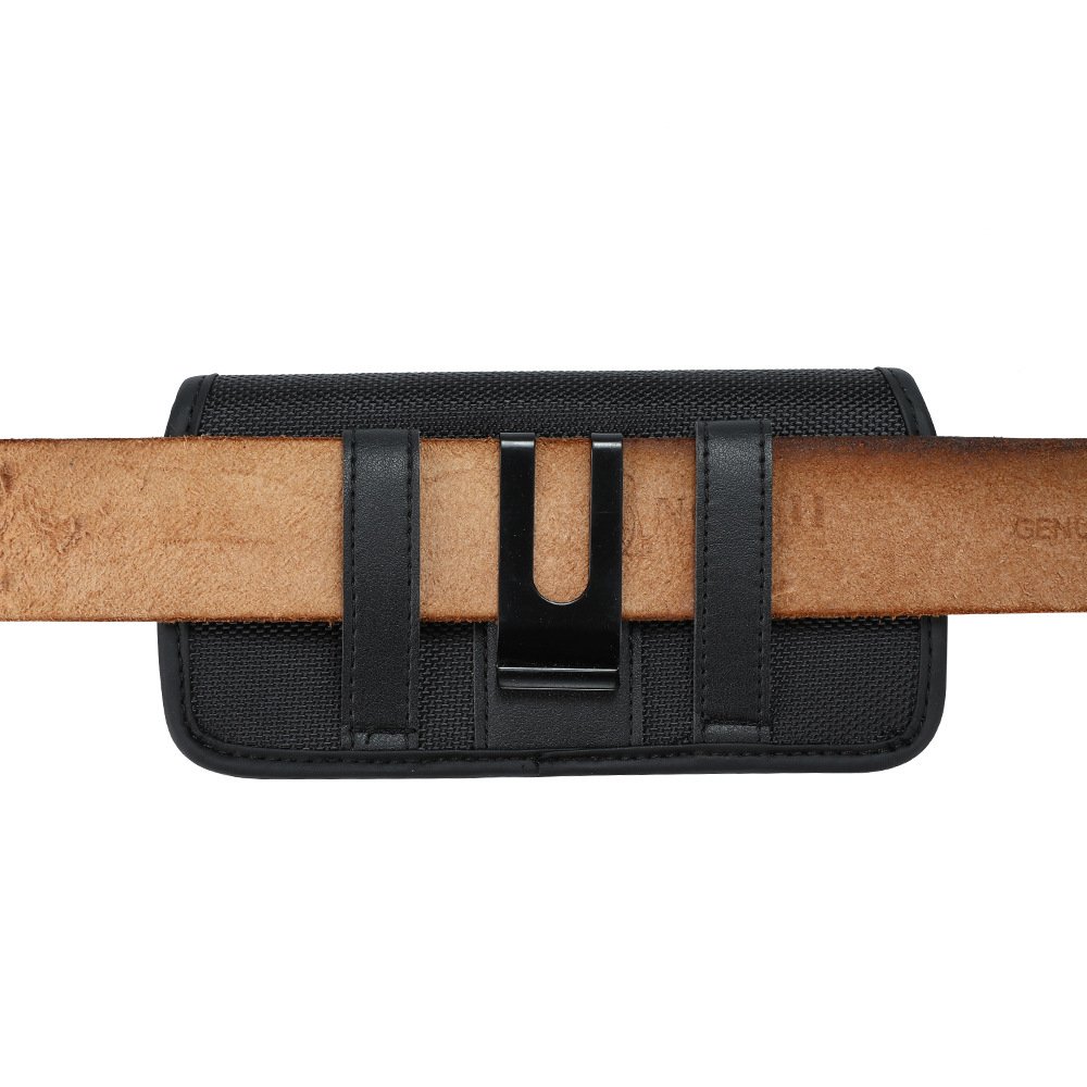 Universal Vertical Horizontal Belt Pouch Oxford Cloth Nylon Fabric Wear Belt Card Insertion Cell Phone Holder Mobile Phone Cases
