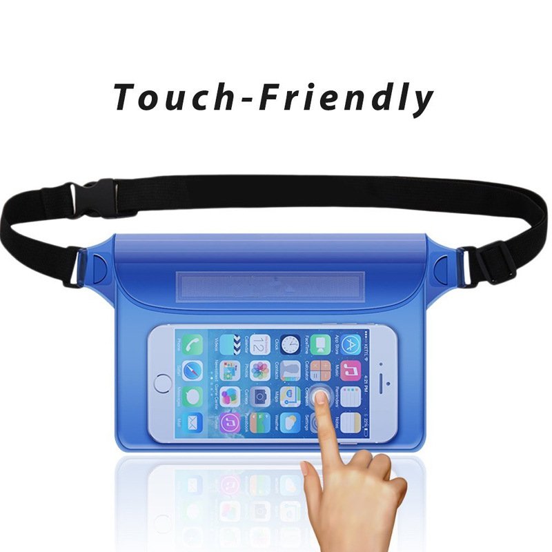 PVC Clear Waist Pack Bag Waterproof Transparent Travel Belt Bag Purse Bum Hip Pouch Fanny Phone Bag