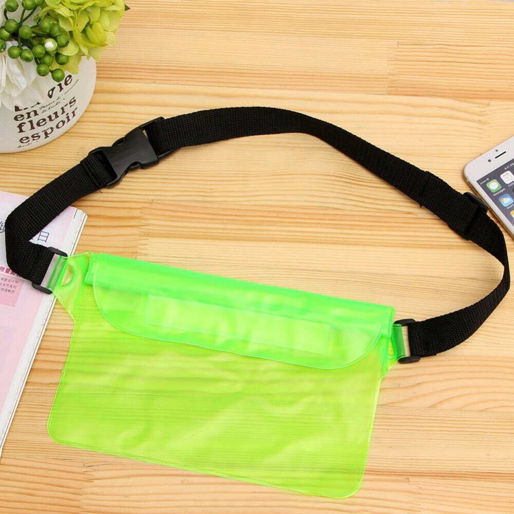 PVC Clear Waist Pack Bag Waterproof Transparent Travel Belt Bag Purse Bum Hip Pouch Fanny Phone Bag