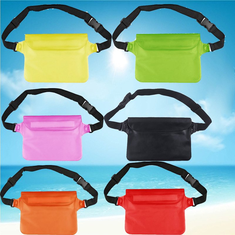 PVC Clear Waist Pack Bag Waterproof Transparent Travel Belt Bag Purse Bum Hip Pouch Fanny Phone Bag