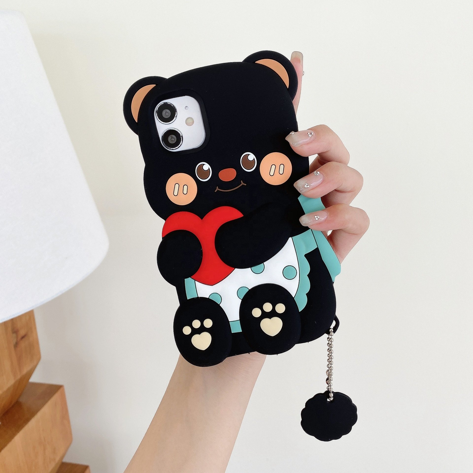 Mobile Phone Cases For Infinix hot 40i 40 Pro 11 10 Play 9 8 Case Cute Bear Cartoon Silicone Smartphone Cover
