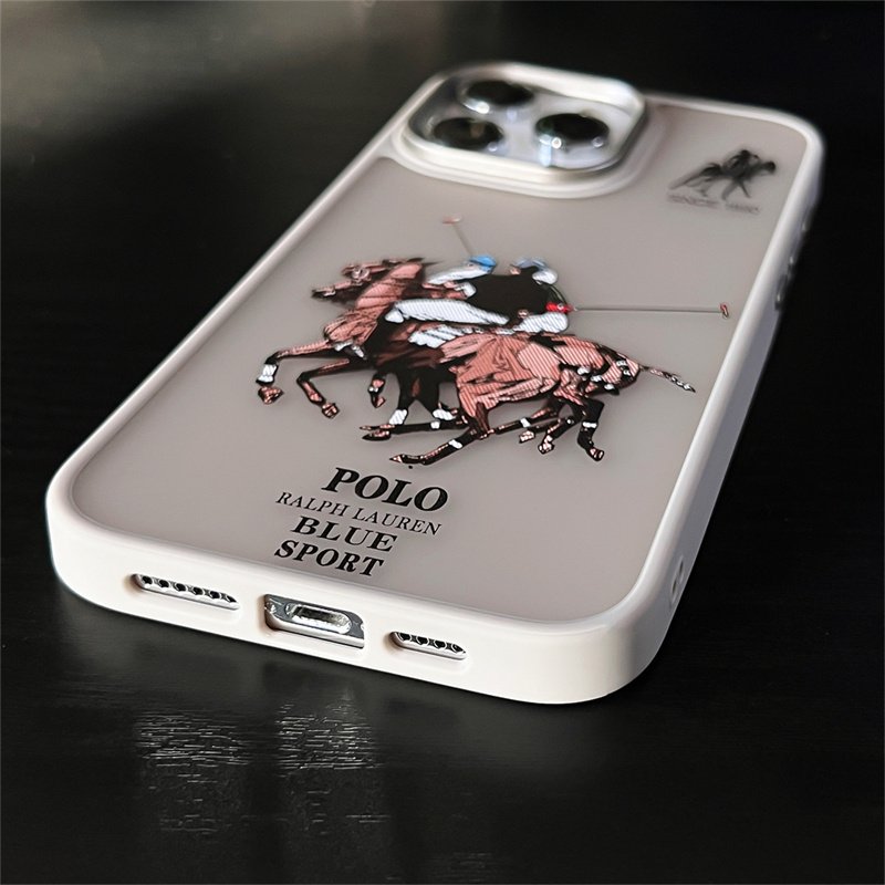 Popular fashion brand bear polo frosted PC matte phone case for iphone 15 14 13 12 11pro/pro max