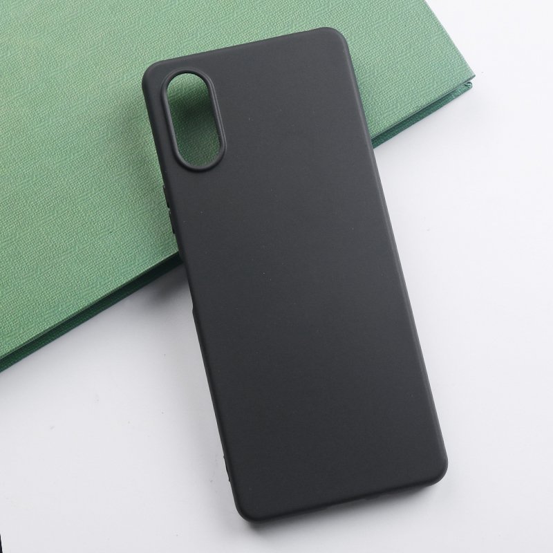 Soft Silicone TPU Phone Case For Sony Xperia 1 10 5 III Lite Ace II SO-41B Pro-i Black Matte Back Cover