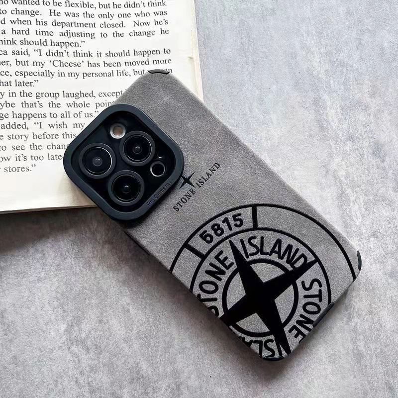 Fashion Pu Leather Mobile Phone Case For iPhone 15 14 13 12 11 Pro Max Soft Protective Back Cover