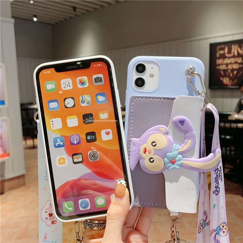 New arrival Cinnamoroll & Stellalo cash Card Wallet mobile phone case for Redmi note10 9 pro Xiaomi 11 Lite POCO M3PRO F3 cover