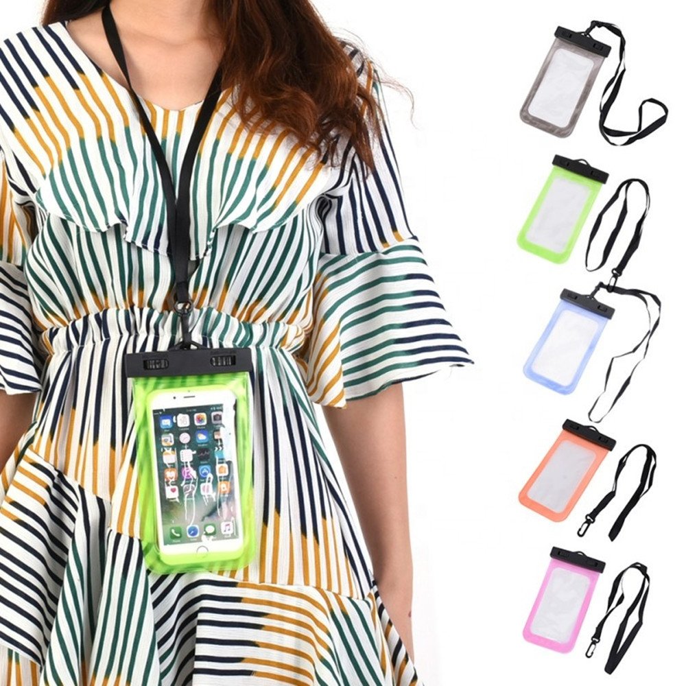 Universal Waterproof Mobile Phone Bag Transparent PVC Water proof Phone Case For All Phones