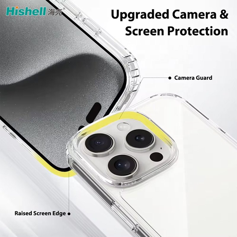Concise Design Transparent Hard Mobile Phone Case For iPhone 16 Pro