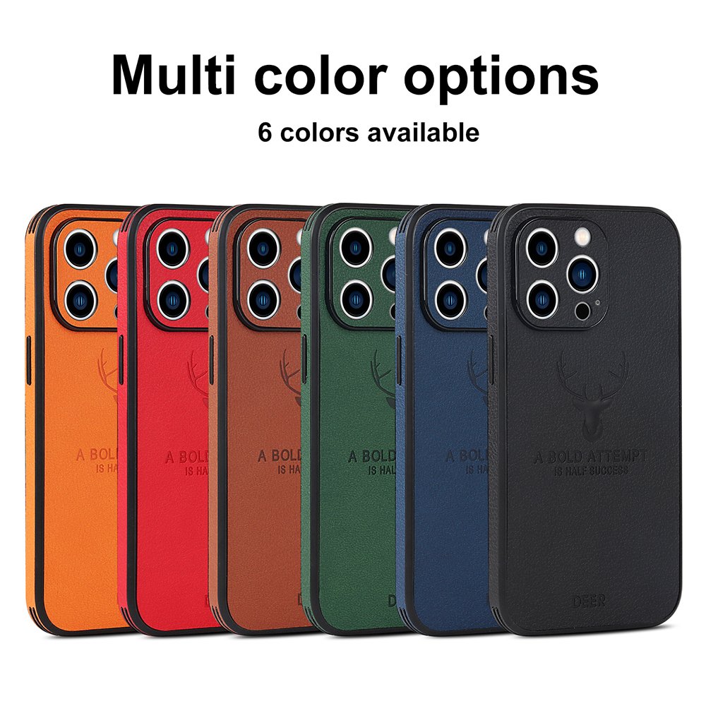 2022 New Deer Patterned Pu Leather Cover Case for iPhone 14 13 pro MAX 12 11 11pro XS Mobile Phone Case