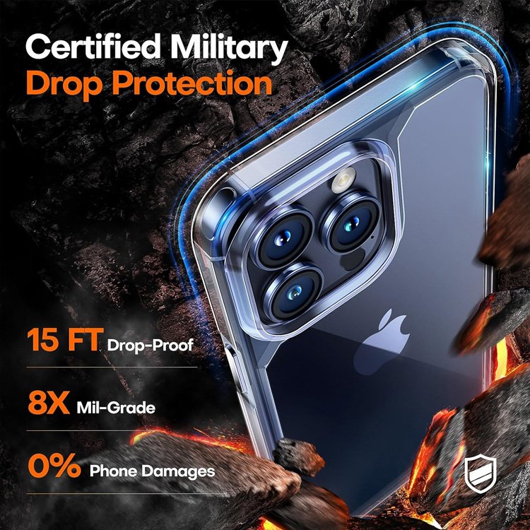 Clear Magnetic Case 3 in 1 screen protector For iPhone 15 Case Work mobile phone case phone hoesje