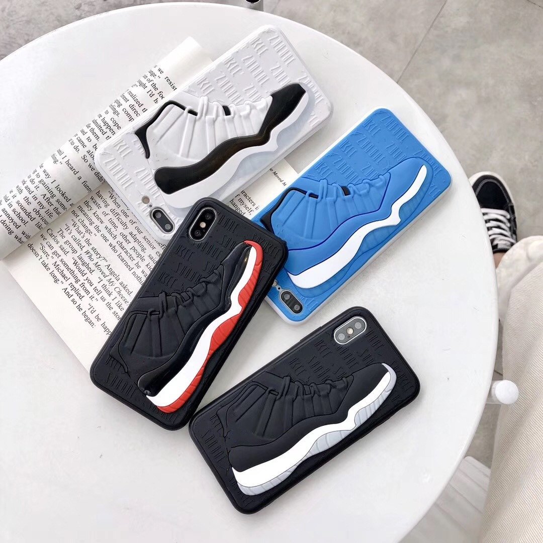 Popular with young people Factory wholesale Trendy sneakers design 3D silicone phone case for iphone 12 13 14 15 16 pro max