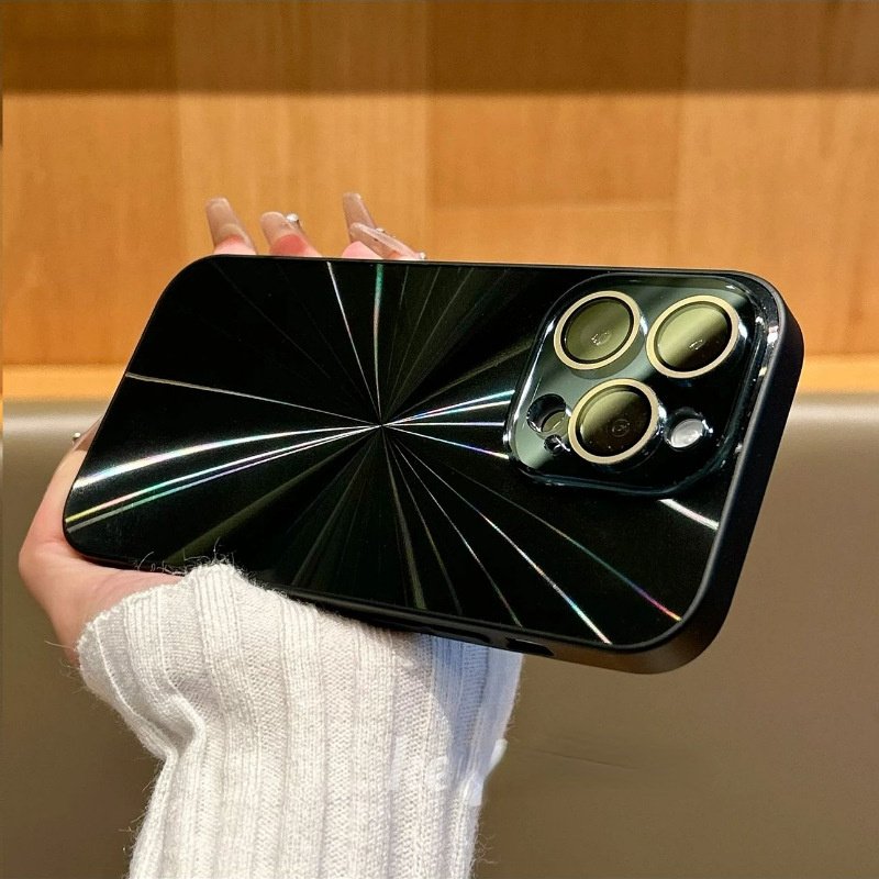 Luxury Colorful Laser Aurora Mobile Phone Case for iphone 16 Pro Max 15pro 14 12 13 11 Camera Lens Protector Shockproof Cover