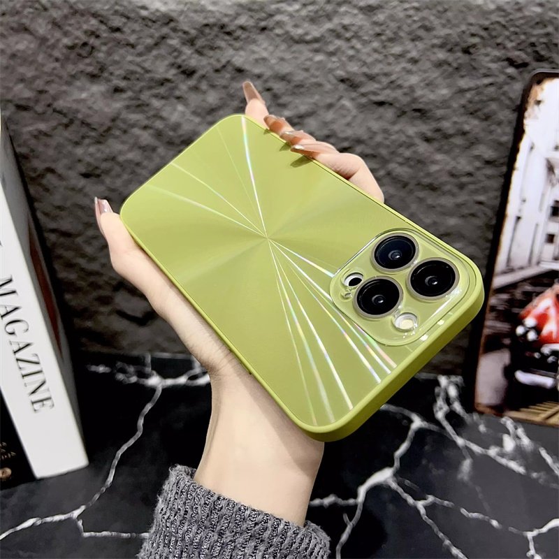 Luxury Colorful Laser Aurora Mobile Phone Case for iphone 16 Pro Max 15pro 14 12 13 11 Camera Lens Protector Shockproof Cover