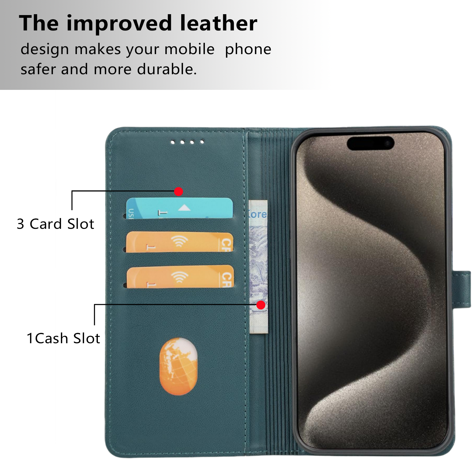 Luxury Card Holder Bag Flip Cover Wallet Leather Mobile Phone Case For iPhone 12 13 Mini 14 15 Plus 16 Pro Max Cases