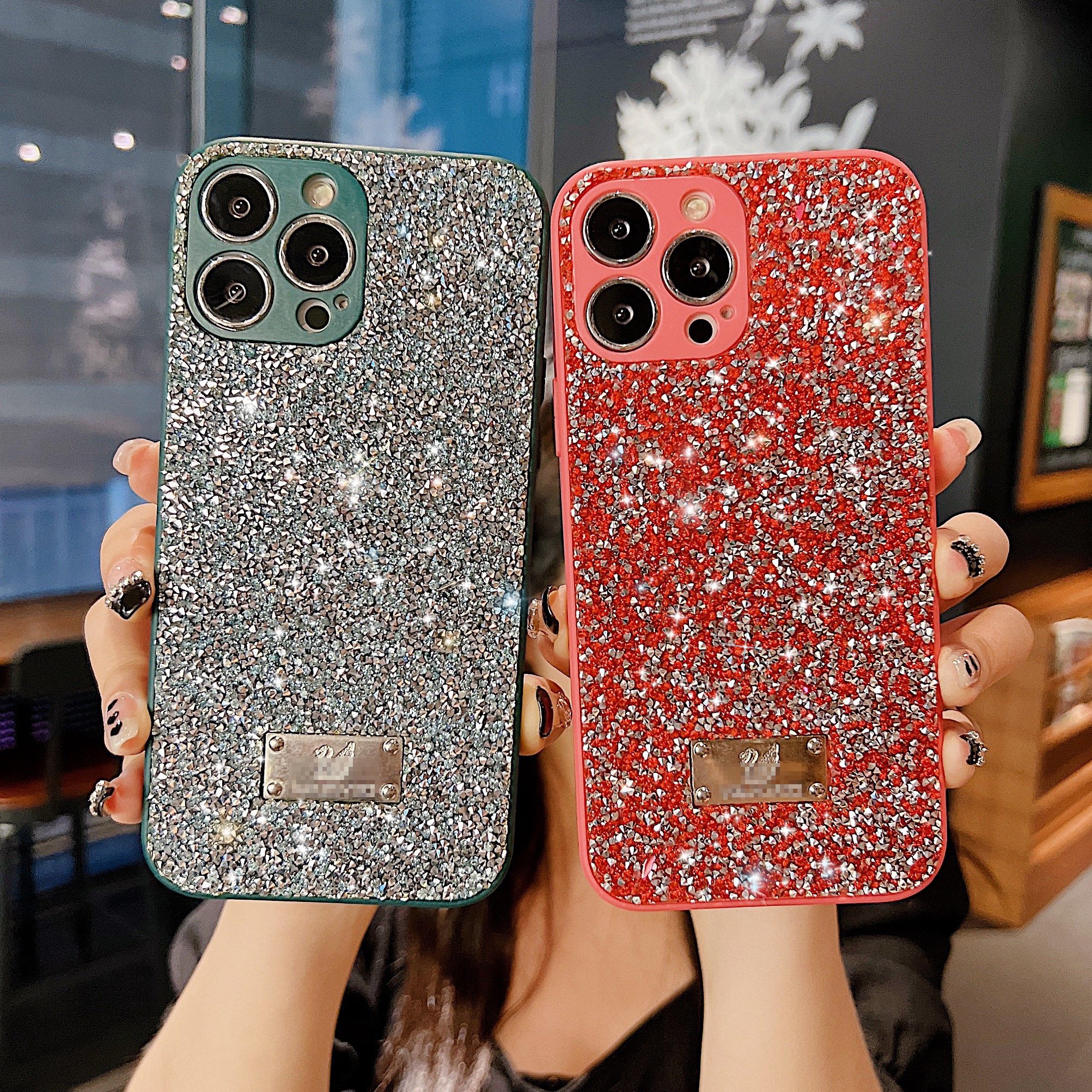 MAXUN Luxury Design Inspired Diamond Pattern Mobile Phone Case for Samsung Galaxy A13 5G A70 S10Plus 21Plus Bling Phone Case