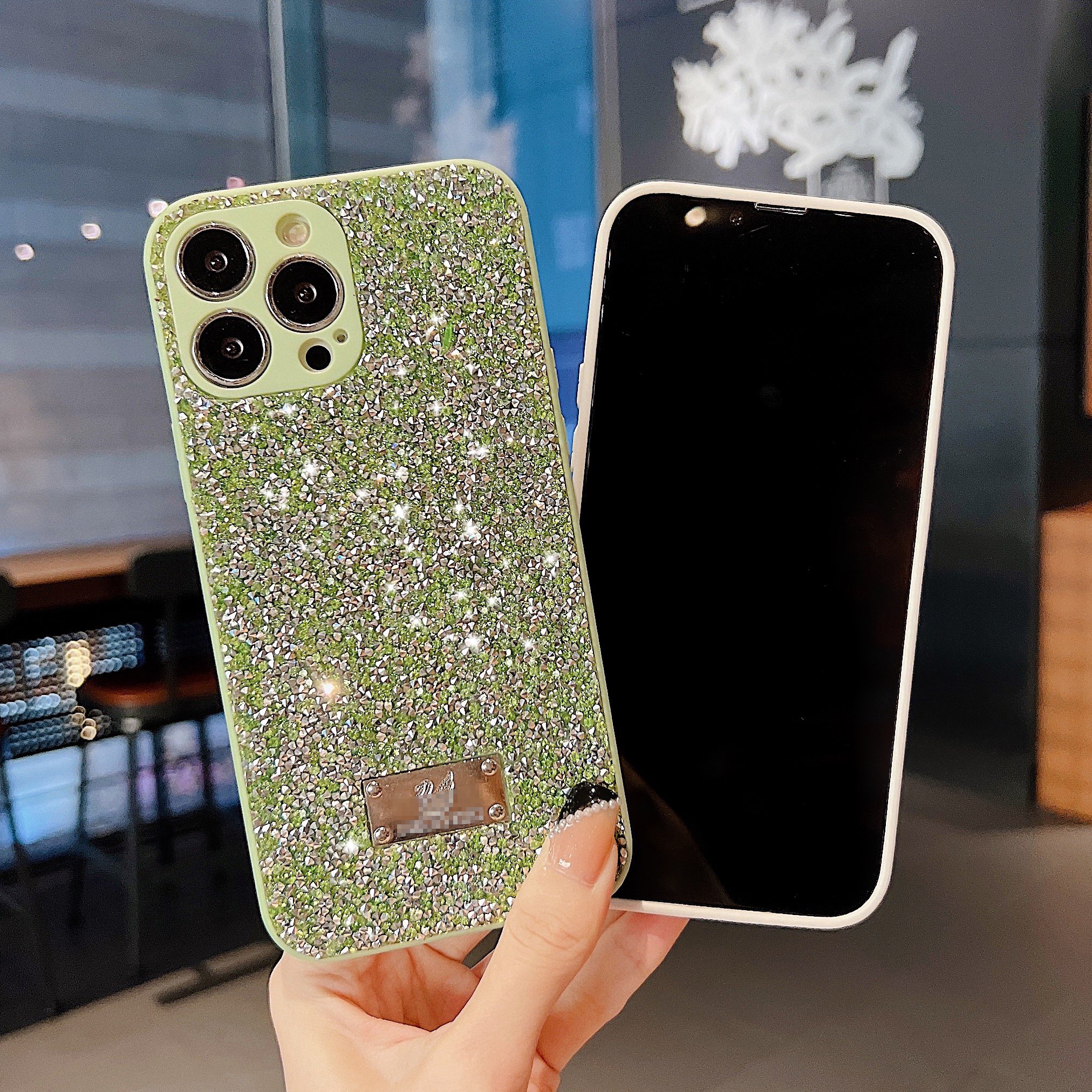 MAXUN Luxury Design Inspired Diamond Pattern Mobile Phone Case for Samsung Galaxy A13 5G A70 S10Plus 21Plus Bling Phone Case