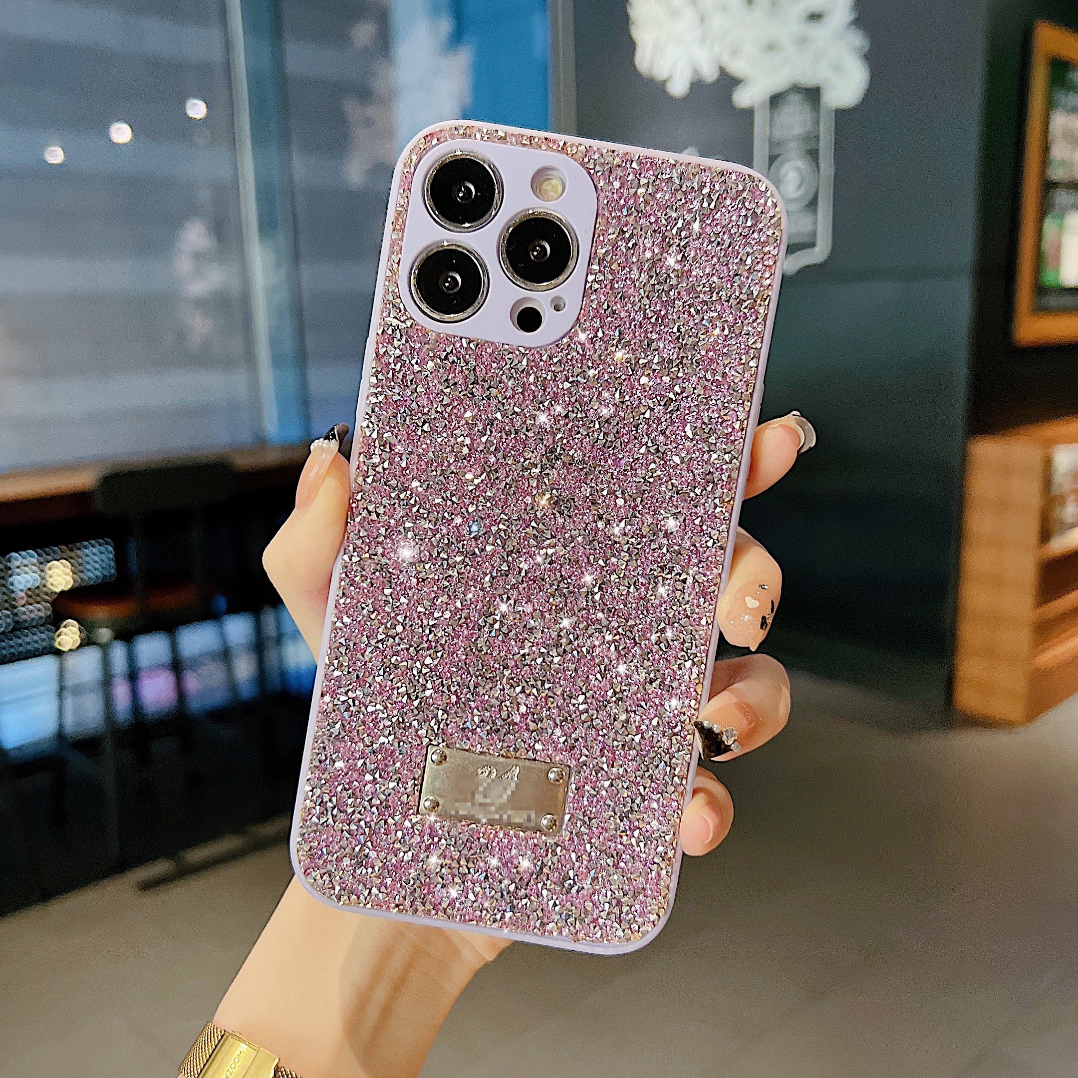 MAXUN Luxury Design Inspired Diamond Pattern Mobile Phone Case for Samsung Galaxy A13 5G A70 S10Plus 21Plus Bling Phone Case