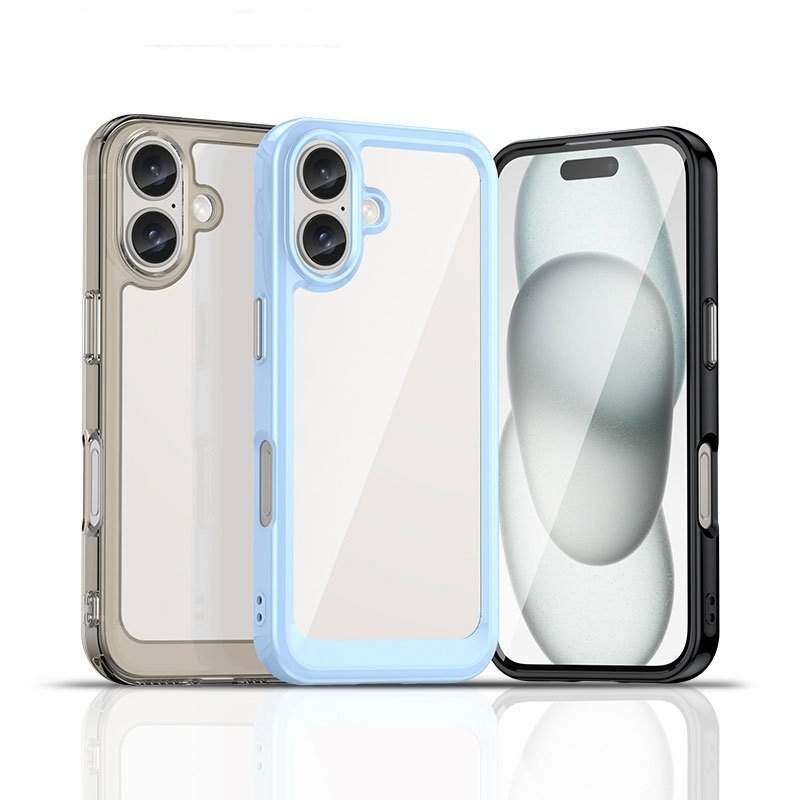 Space Clear Acrylic tpu Mobile Phone Case For iPhone 16 15 14 13 12 11 Pro max Transparent tpu anti fall Shockproof Back Cover