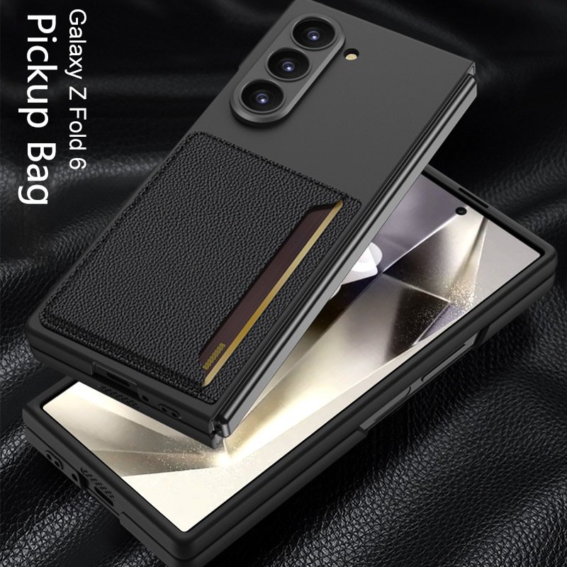 New Product For Samsung Fold6 Card Bag Mobile Phone Case For Samsung Z Fold6 Folding Screen Protective Case