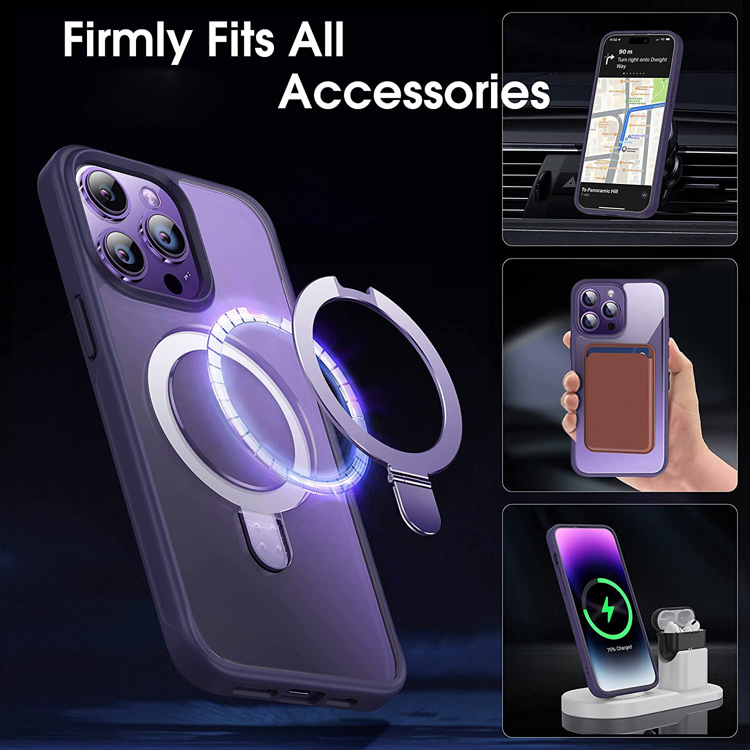 Mobile Phone Cases with Magnetic Invisible Stand for iPhone 16 Pro Max Case Dropshipping Products 2024 Translucent Matte Cover