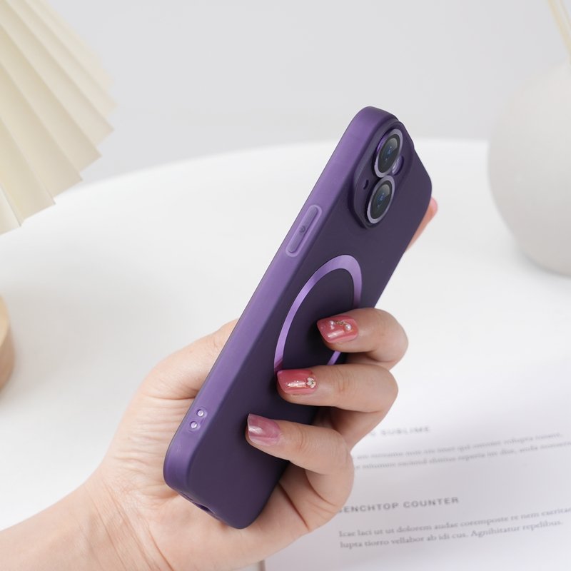 Wireless Charging Phone Case TPU Matte Magnetic Phone Case for iPhone 14 13 12 11 Mobile Phone Case Back Cover
