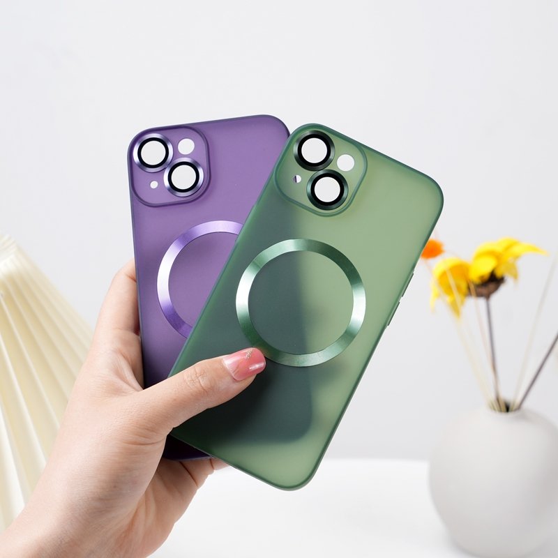 Wireless Charging Phone Case TPU Matte Magnetic Phone Case for iPhone 14 13 12 11 Mobile Phone Case Back Cover