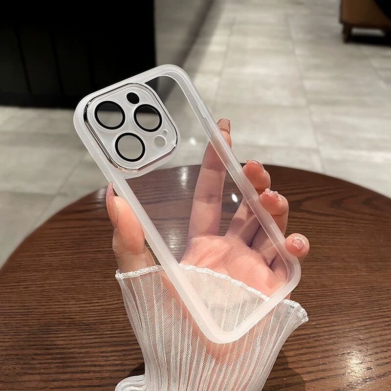 Transparents Phone Cases for iphone16 15 Samsung Huawei Oppo Xiaomi Redmi Tecno Note Spark Mobile Phone Back Protective Cover