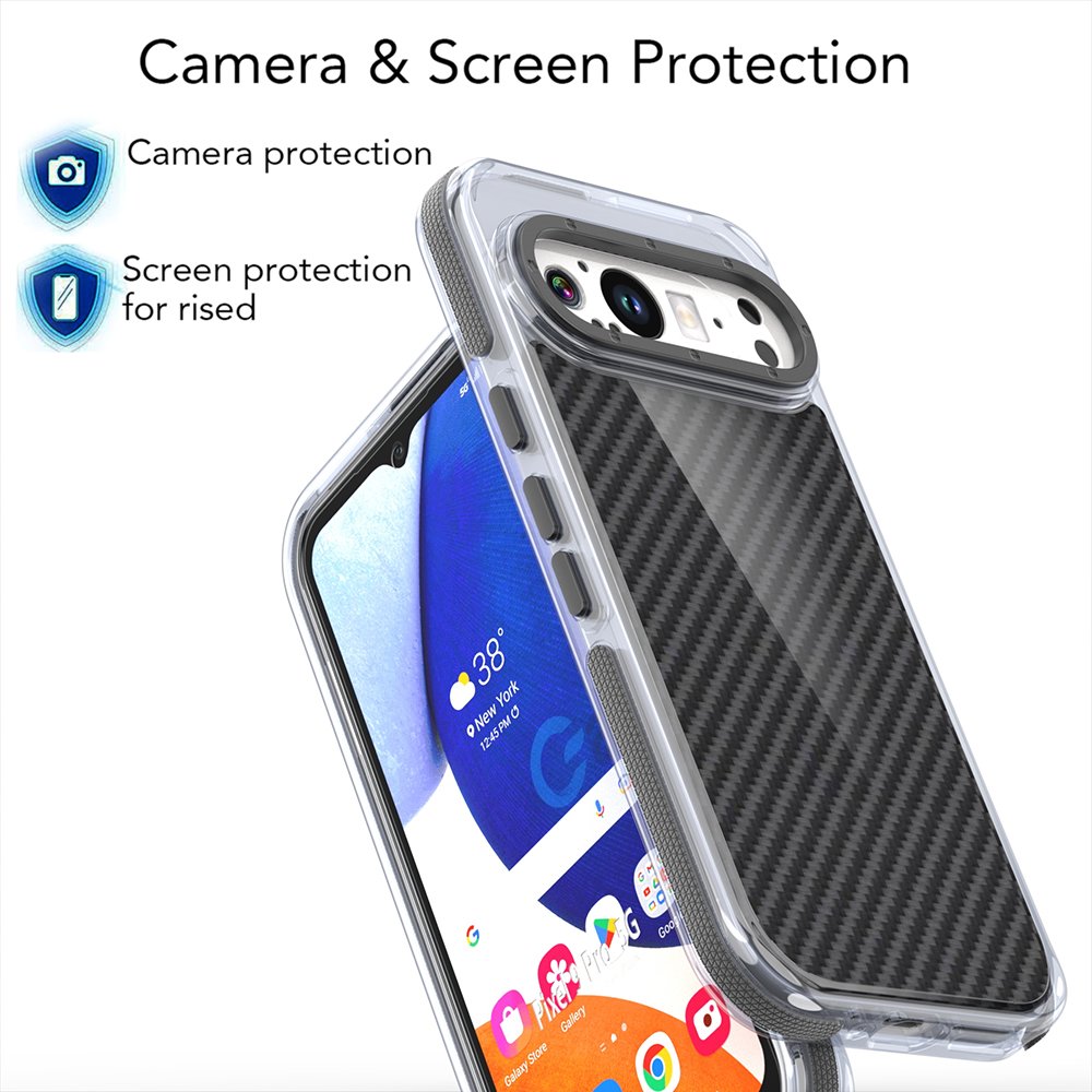 for Google Pixel 9 Pro XL Acrylic Clear Camera Protection Shockproof Mobile Phone Case