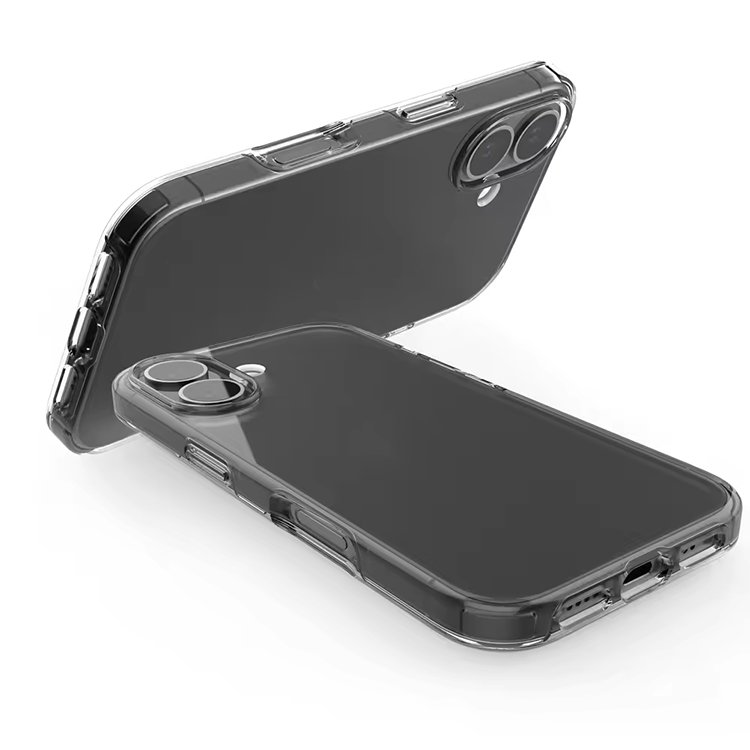 Mobile Shockproof clear Case for iPhone 16 16Pro 16Plus 16ProMax 2.0mm soft Crystal Clear TPU cell phone protective Back Cover