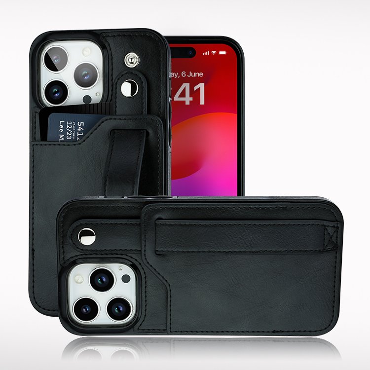 new arrival wholesale leather wallet phone case with card holder for iPhone 14 13 pro max back cover leather phone case