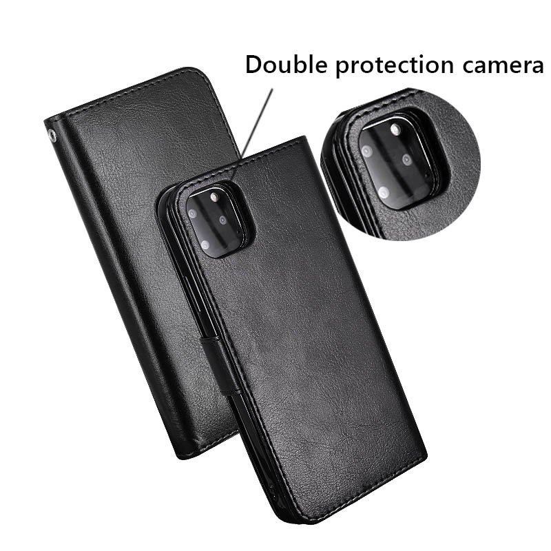 Wallet Phone Case PU Leather 2 in 1 Mobile Phone Case For iPhone 13 Pro Max Card Slots Holder Cover For Samsung S22 Ultra A52