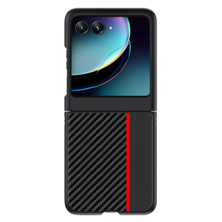 Fiber Texture For Motorola Razr 40 Ultra Mobile Phone Case Razr 40 Ultra-thin Phone Protective Cover Anti-shock