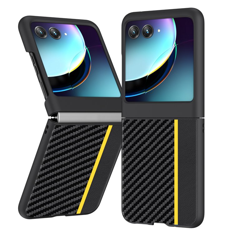 Fiber Texture For Motorola Razr 40 Ultra Mobile Phone Case Razr 40 Ultra-thin Phone Protective Cover Anti-shock