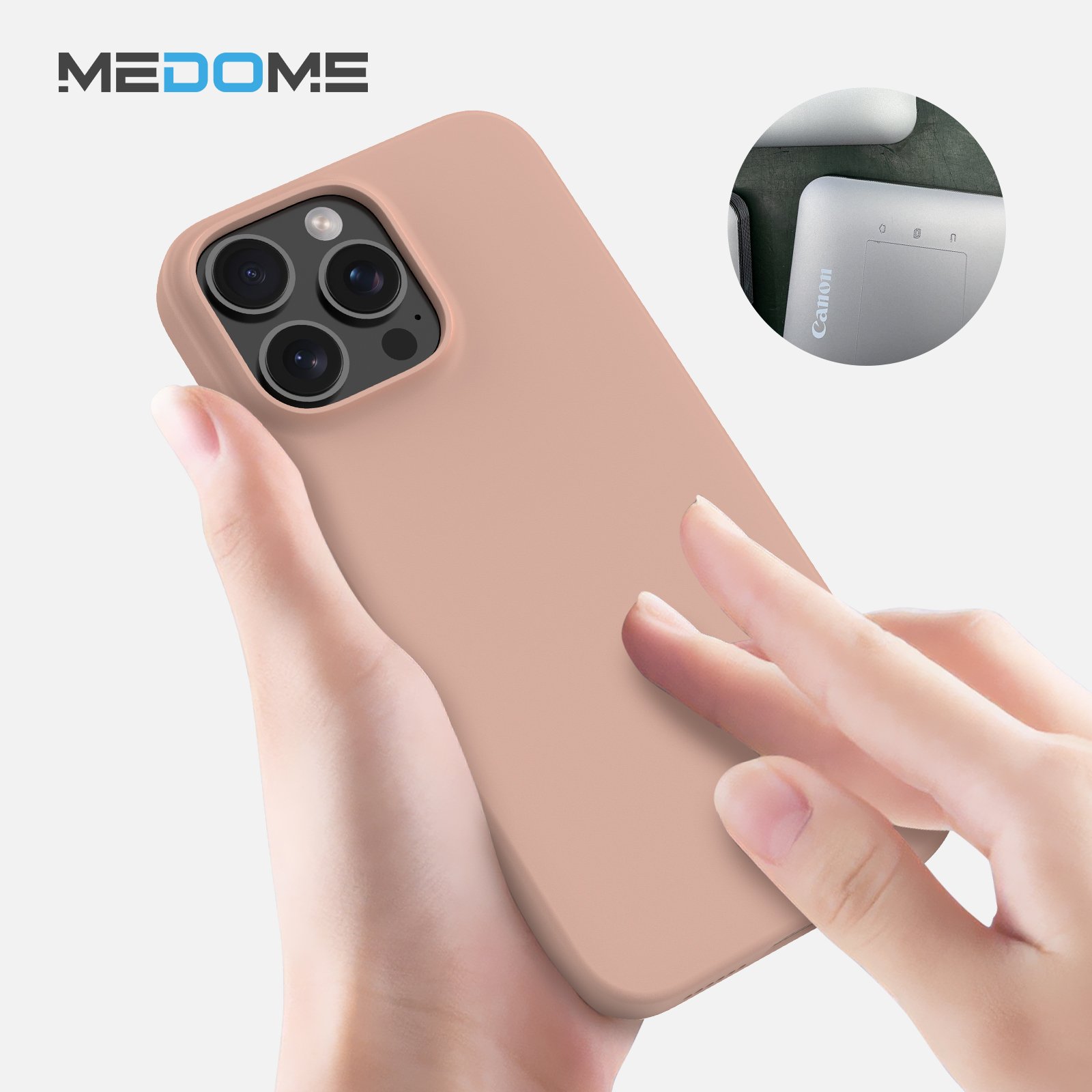Medome Microfiber PC For iPhone 15 Case For iPhone Case Phone Cover Para For iPhone 16 Pro Max 14 13 11 Silicone Magnetic Case