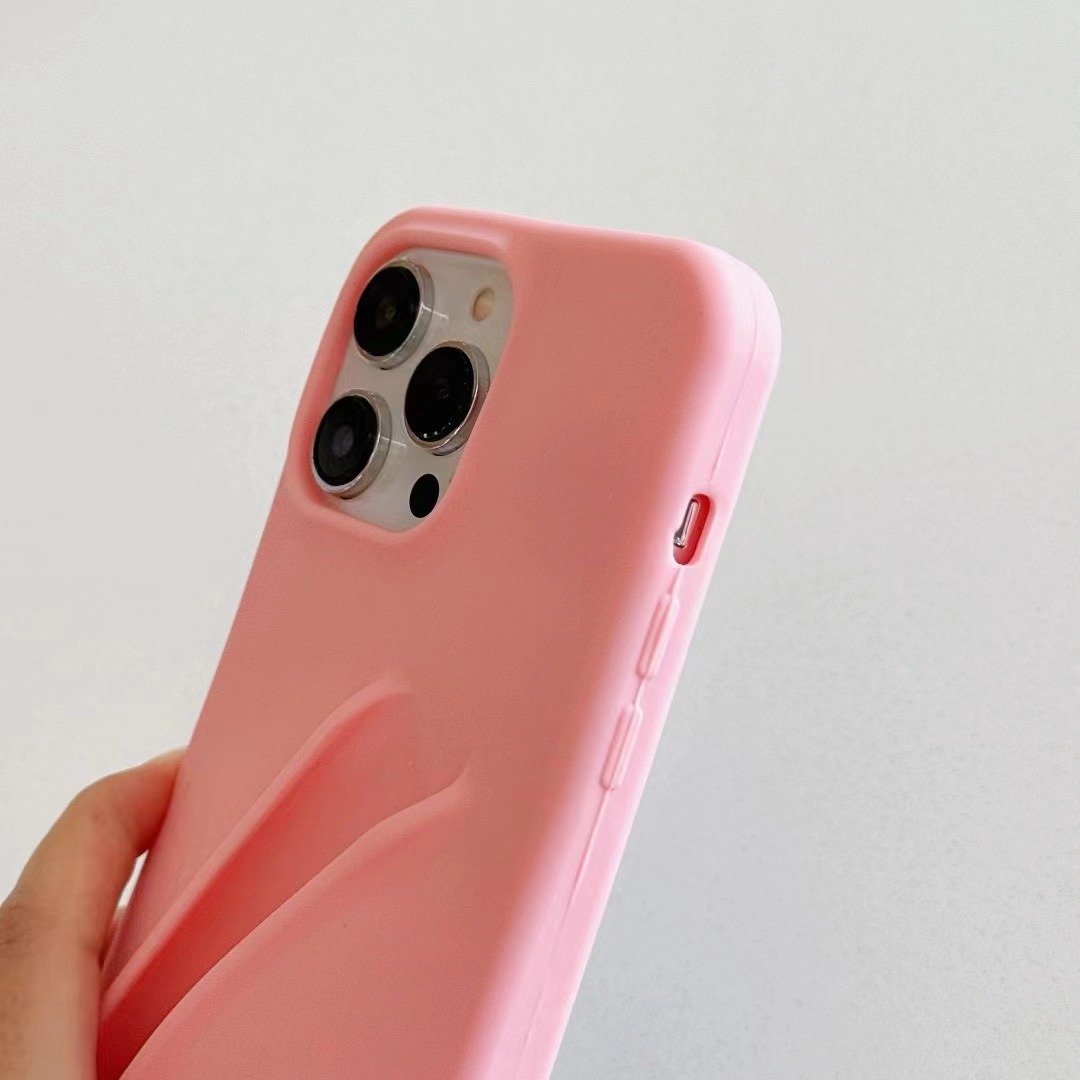 New Phone Case for iPhone 15 Lipgloss Lipstick Lip Gloss Lip Balm Holder Mobile Phone Case Cover for iPhone 15 14 13 Pro Max
