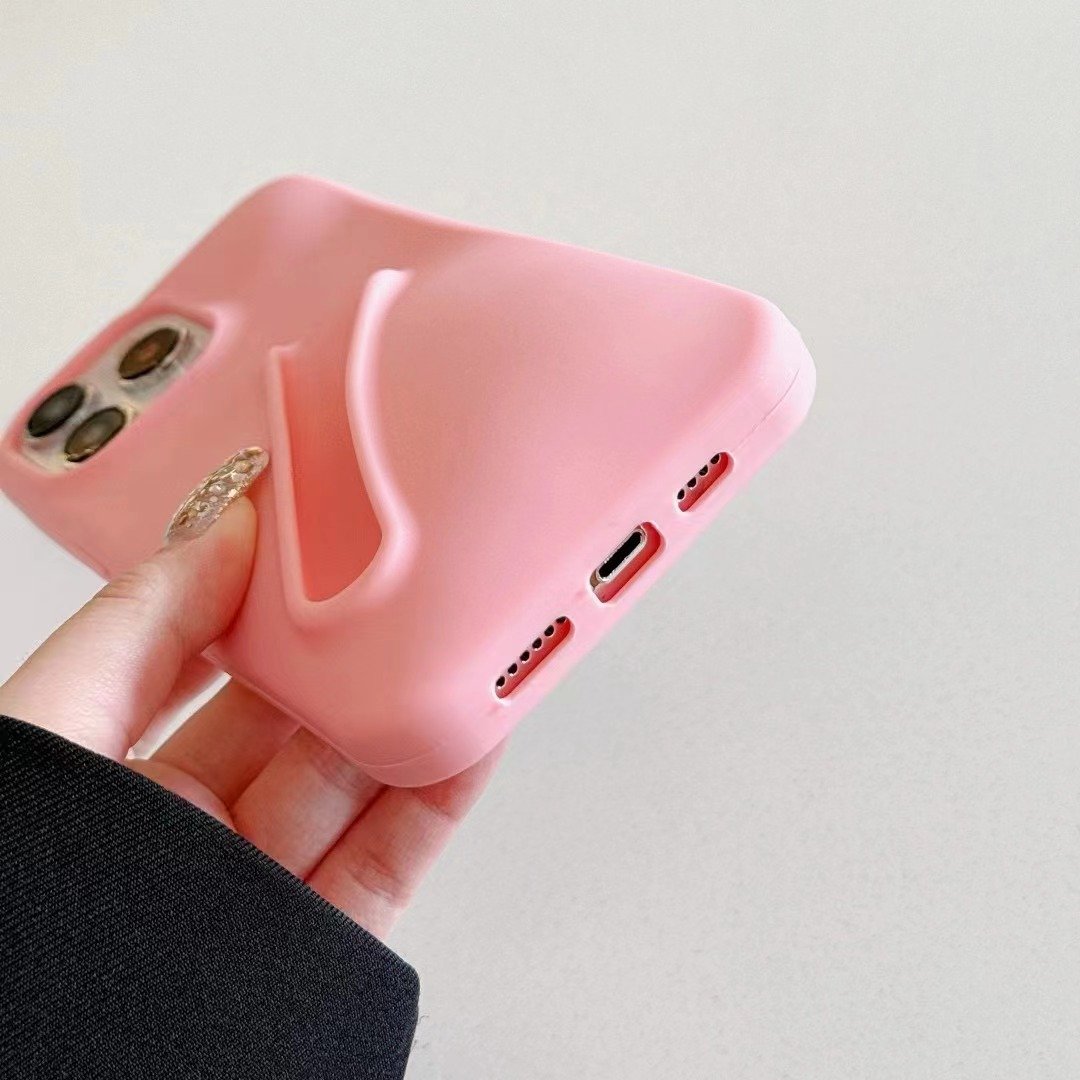 New Phone Case for iPhone 15 Lipgloss Lipstick Lip Gloss Lip Balm Holder Mobile Phone Case Cover for iPhone 15 14 13 Pro Max