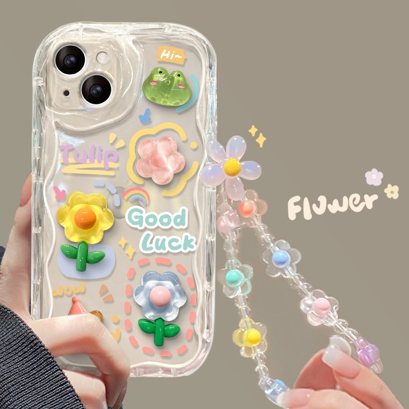 Bulk Cute Design Electroplated Silver Soft Silicone Ribbon Bow Bracelet Cell Phone Case For Girls Gift