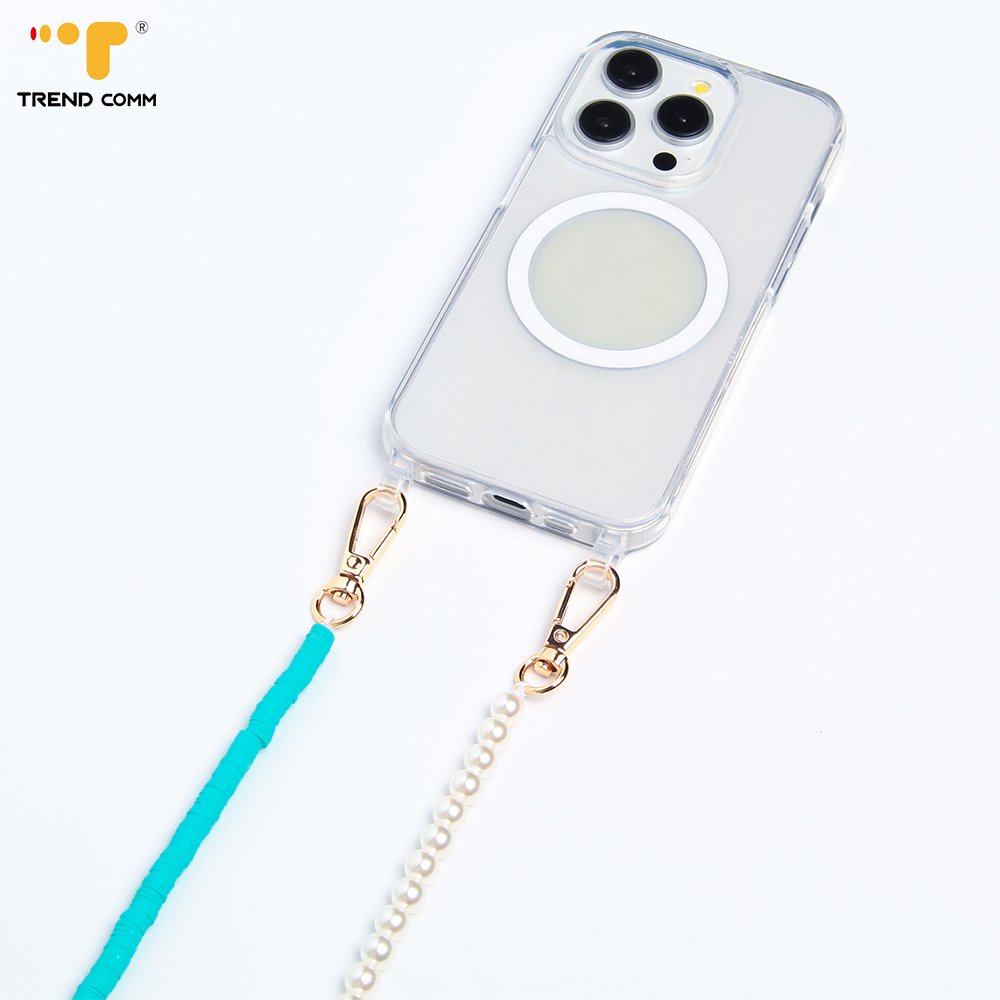 2024 Customized Luxury Fashionable Transparent Shockproof Cell Phone Case For IPhone 16 With Lanyard Hooks