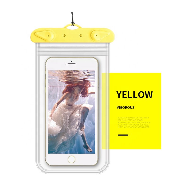 Water Sport Out Waterproof Cell Phone Case IPX8 PVC Cell Phone Pouch Dry Bag Multifunctional Touch Screen Mobile Phone Bag