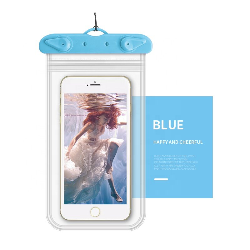 Water Sport Out Waterproof Cell Phone Case IPX8 PVC Cell Phone Pouch Dry Bag Multifunctional Touch Screen Mobile Phone Bag