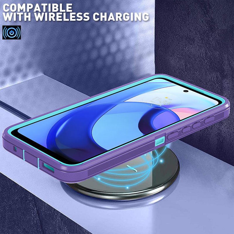 Defender Case 3 in 1 Hard PC+Soft TPU Phone Case Shockproof Screen Protector Phone Case For Moto E30 E40